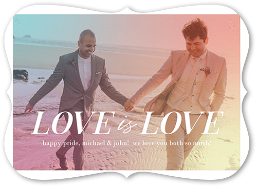 Love Lives 5x7 Yellow  Pride Card