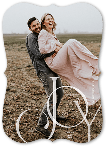 Gentle Joy 5x7 White  Holiday Card