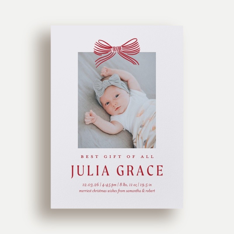 Little Bow Birth Announcement