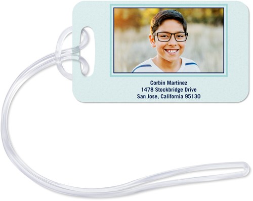 Adventure See The World 2x3 Blue  Luggage Tag