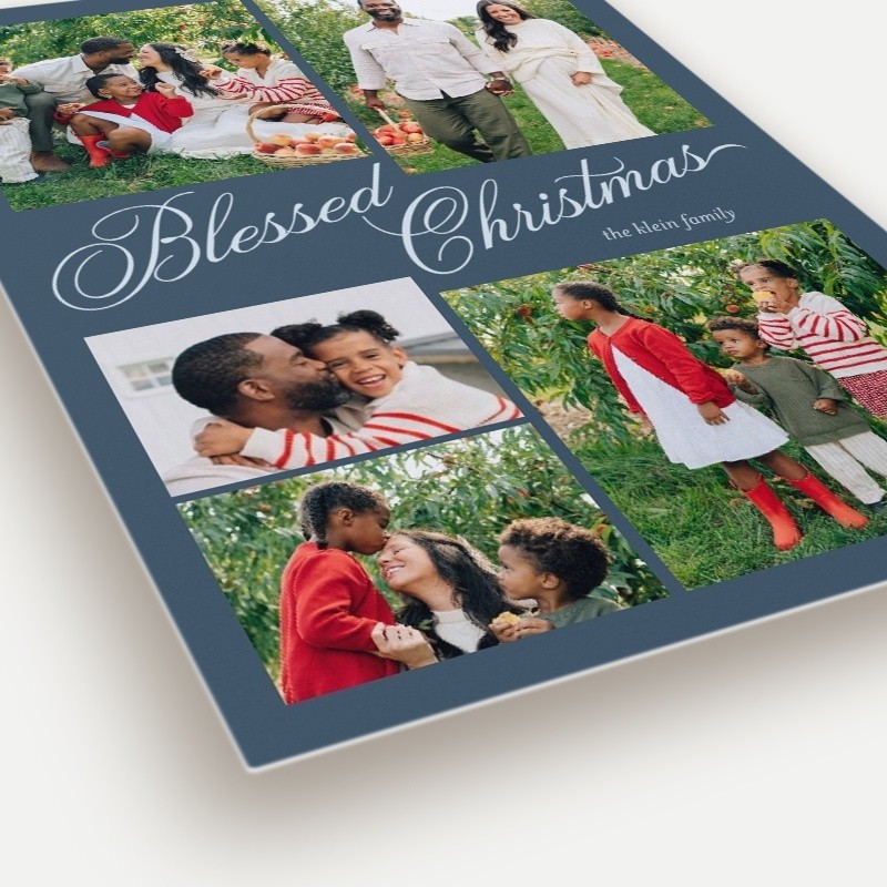 Script Collage Holiday Card