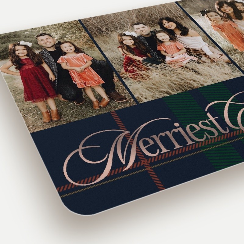 Preppy Plaid Holiday Card