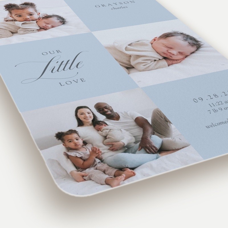 Little Love Grid Birth Announcement