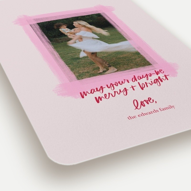 Painted Frame Holiday Card