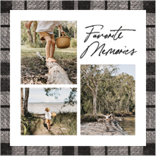 Black And White Rustic Calendar 12x12 undefined  Wall Calendar