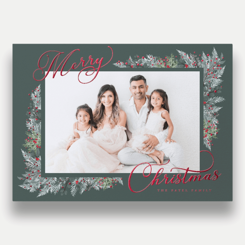 Wrapped Botanicals Holiday Card