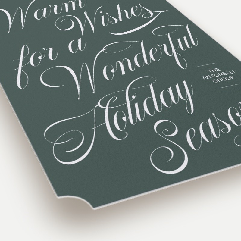 Elegant Calligraphy Holiday Card