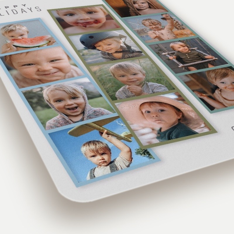 Photo Strips Holiday Card