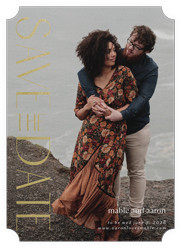 Upright Headline 5x7 Foil Stamped