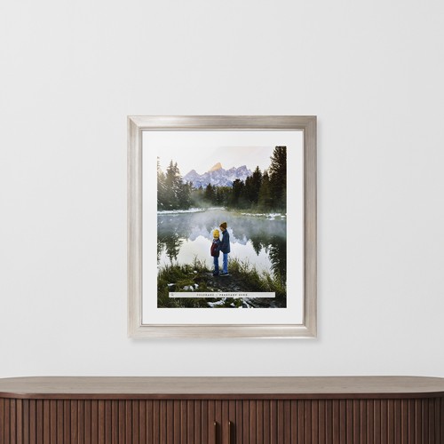 Travel Banner Portrait 16x20 Black  Framed Print