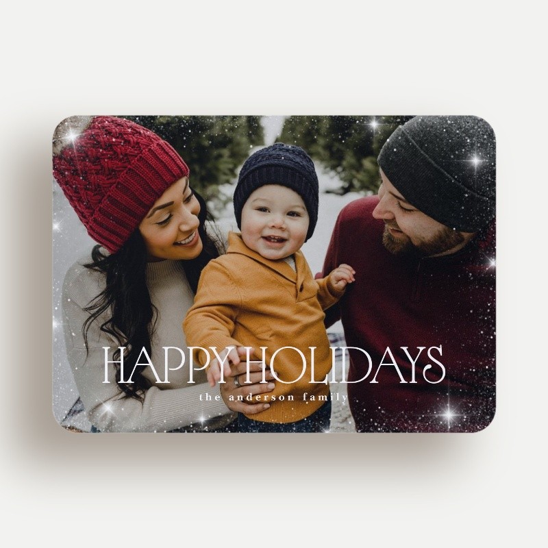 Starry Sparkle Holiday Card