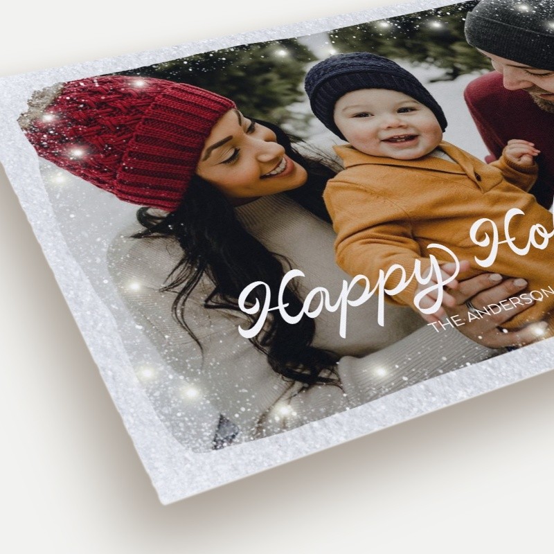 Flurry Border Holiday Card