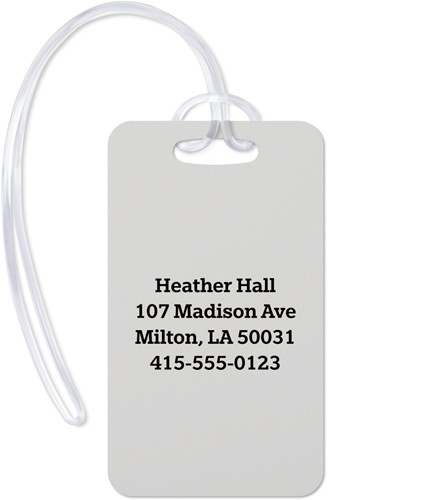 Plaid Monogram 2x4 Multicolor  Luggage Tag