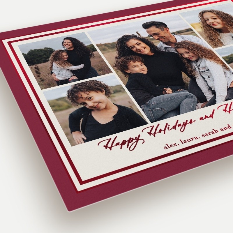 Classic Matted Holiday Card