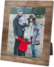 Printed Weathered Faux Wood Portrait