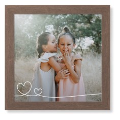 Double Heart Line Art