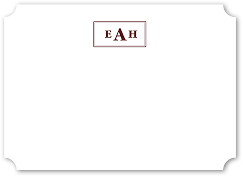 Personalized Note Cards: Alluring Arrangement 5x7 Flat Red Signature Smooth Cardstock Ticket Shutterfly