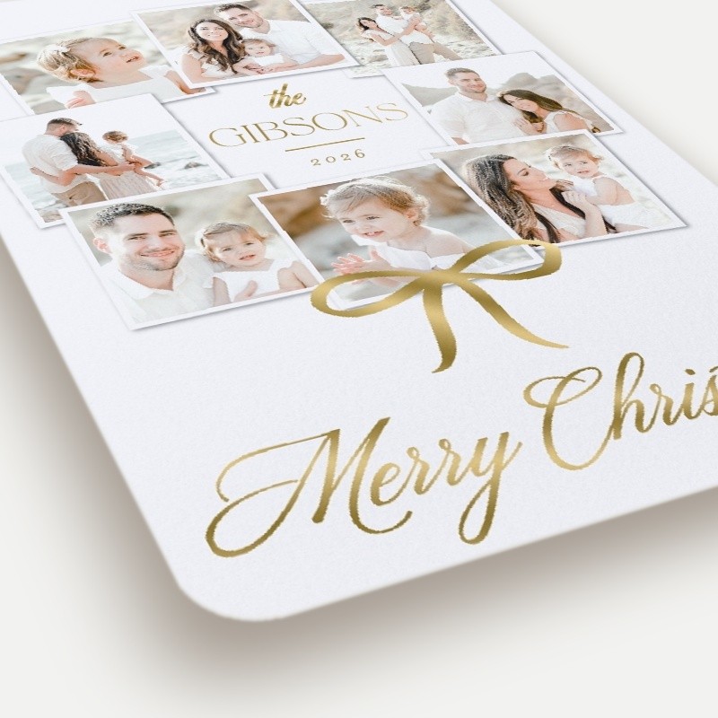 Bow Wreath Holiday Card