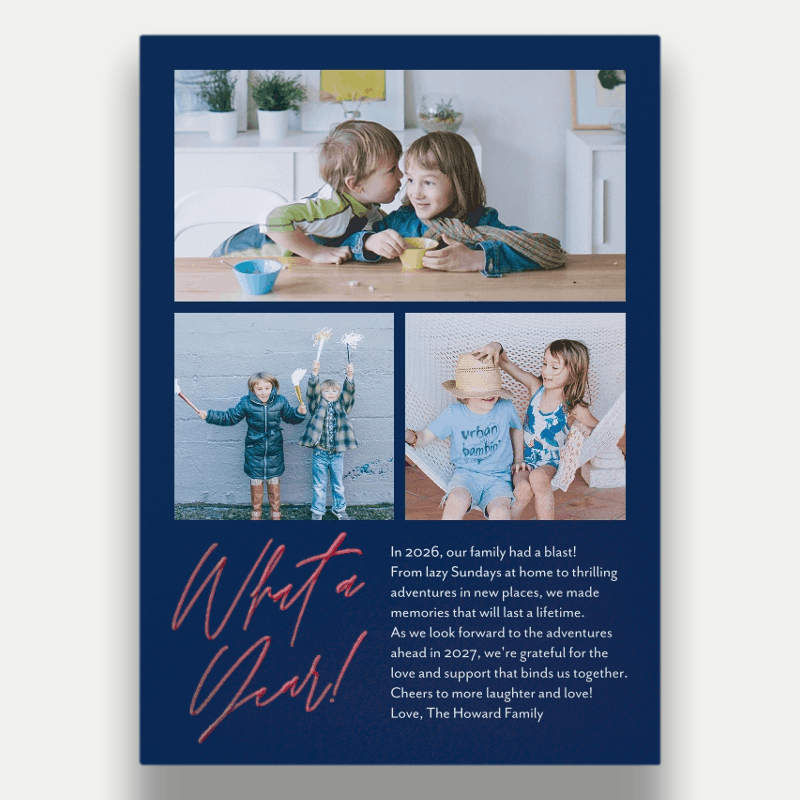 Modern Recap New Year's Card