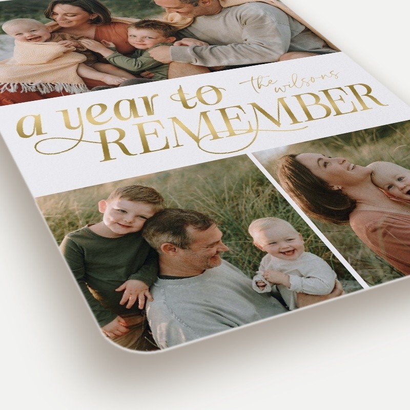 Looking Back New Year's Card