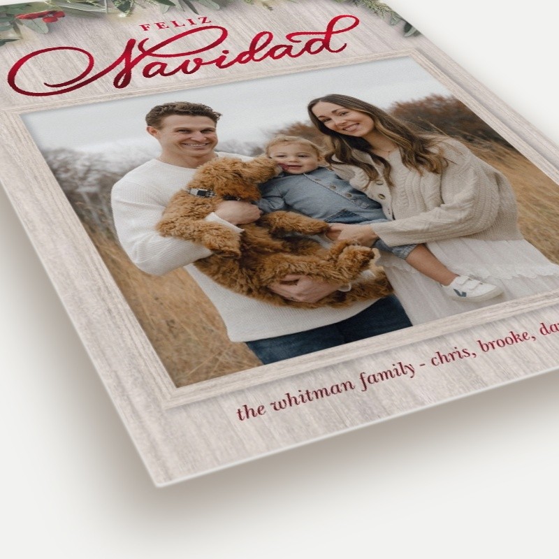 Farmhouse Greenery Holiday Card