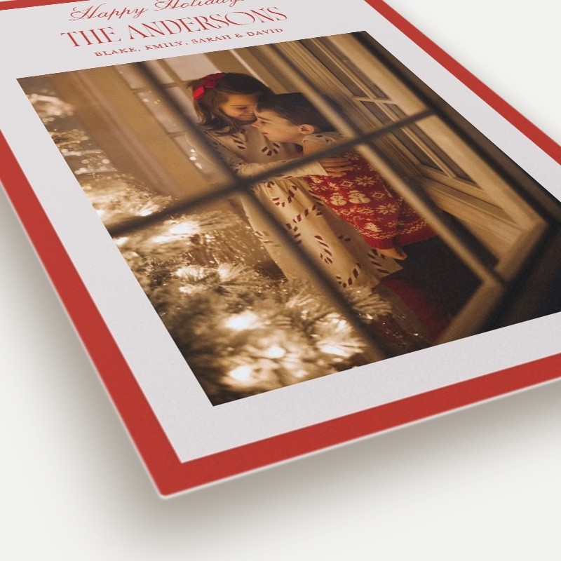 Bordered Statement Holiday Card