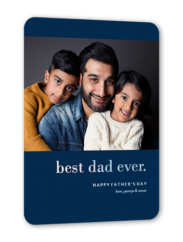 Simply Dad 5x7 Blue  Father's Day Card