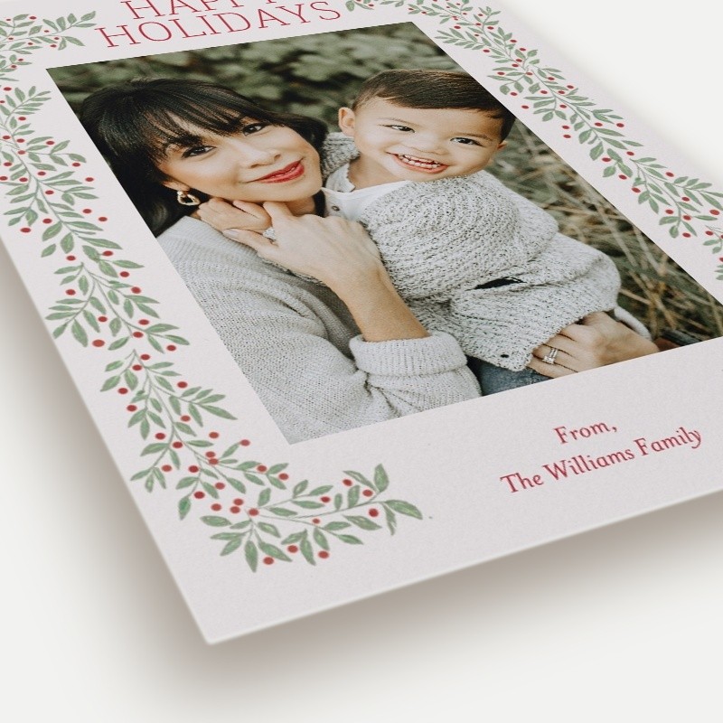 Arched Branches Holiday Card Arched Branches 5x7 Beige Holiday Card