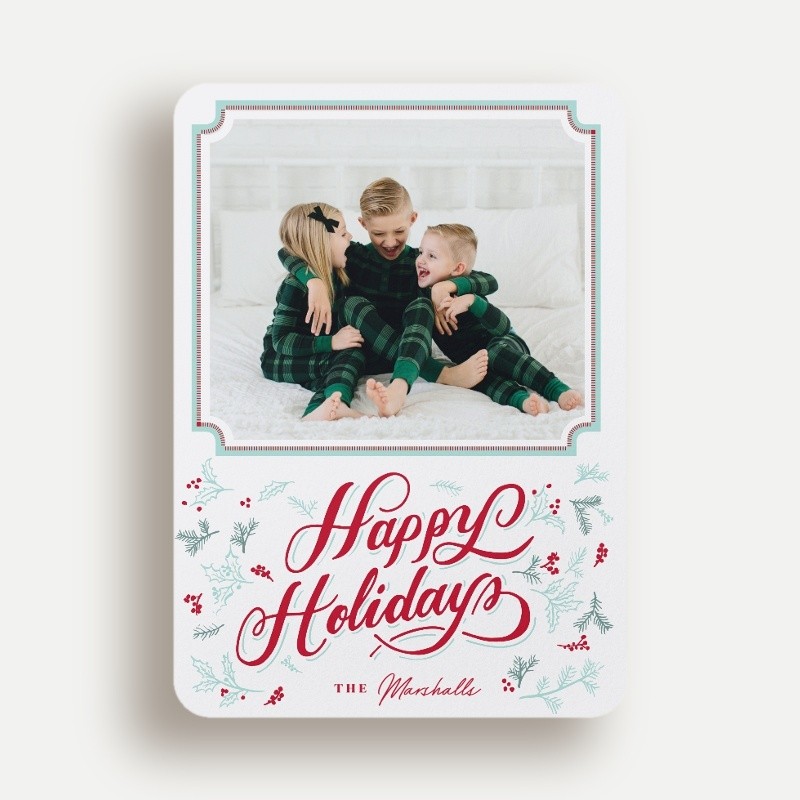 Ornate Flourish Holiday Card