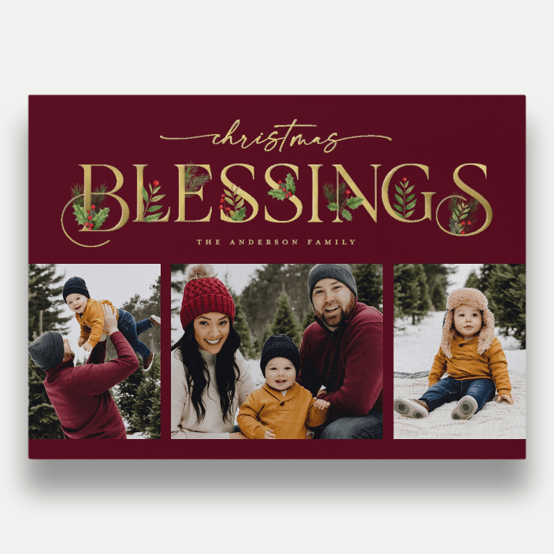 Classic Statement Holiday Card