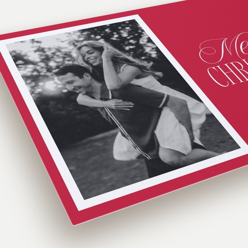 Script Serif Holiday Card
