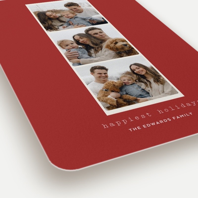 Photo Strip Holiday Card