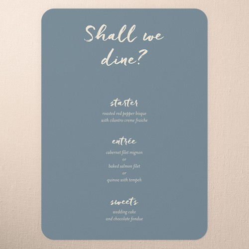 Stylish Wedding Menu Cards