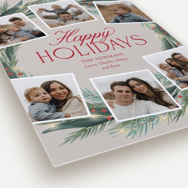 Encircled Wreath Holiday Card