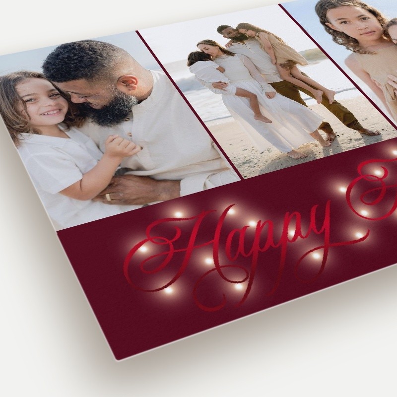 Glowing Flourish Holiday Card