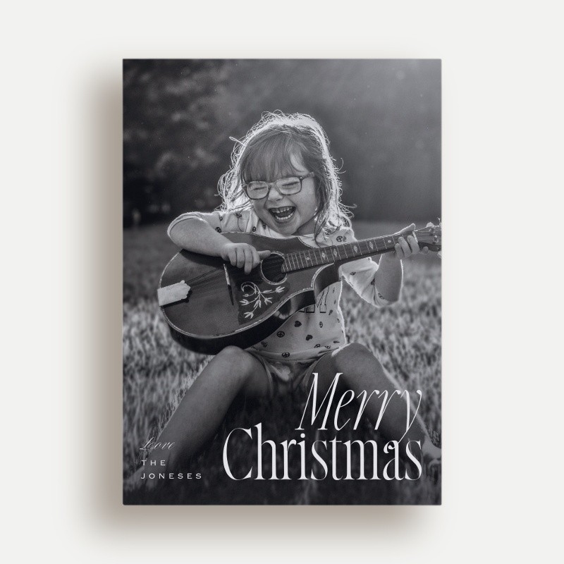 Bright Stripe Holiday Card