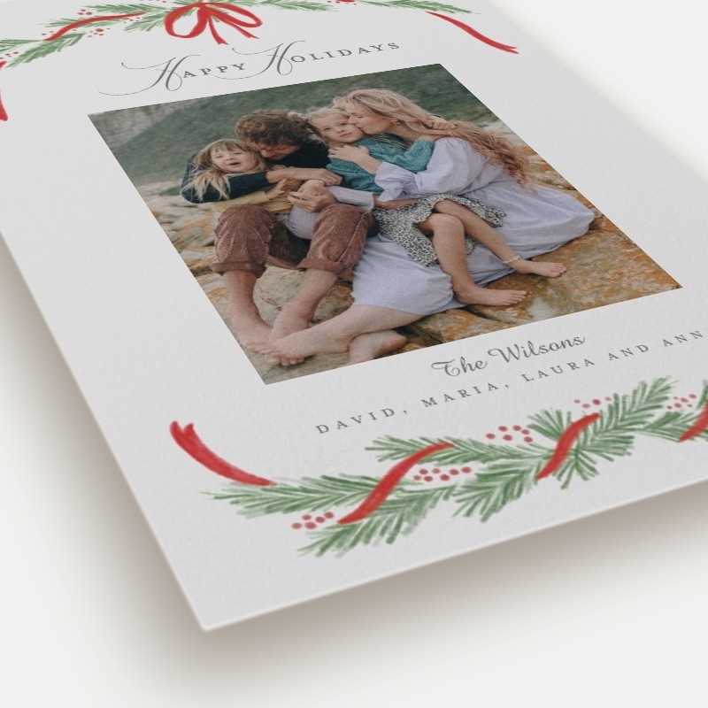 Painted Garland Holiday Card