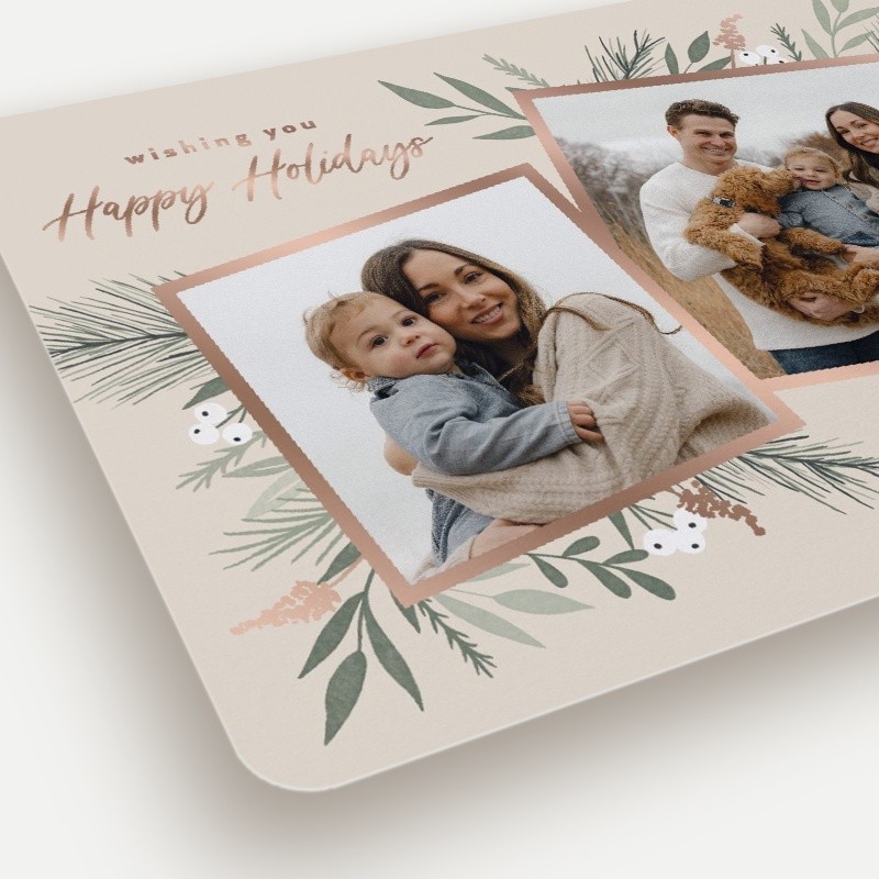 Elegant Botanicals Holiday Card