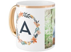 Bright Floral Wreath Monogram