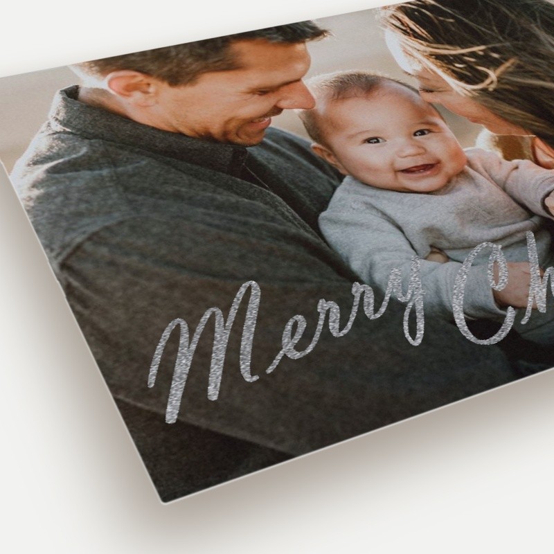 Glitz Script Holiday Card