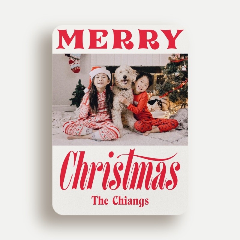 Bold Cheer Holiday Card