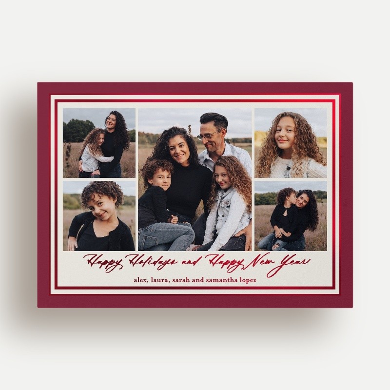 Classic Matted Holiday Card