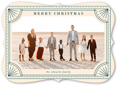 Lovely Decor 5x7 Beige  Holiday Card