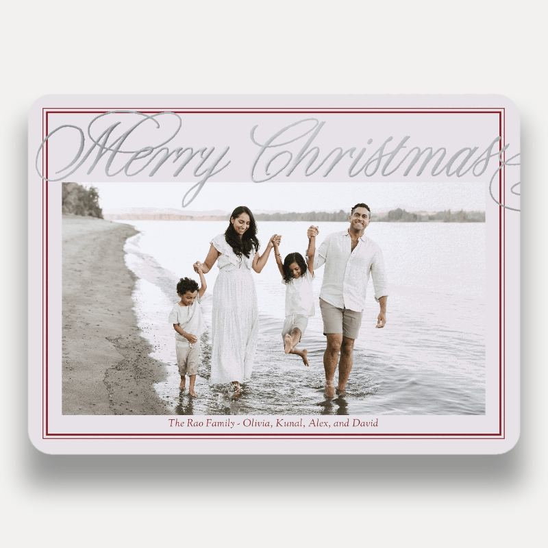 Grand Script Holiday Card