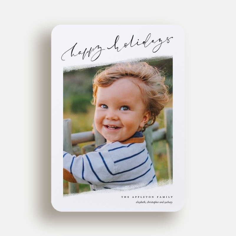 Angled Snapshot Holiday Card
