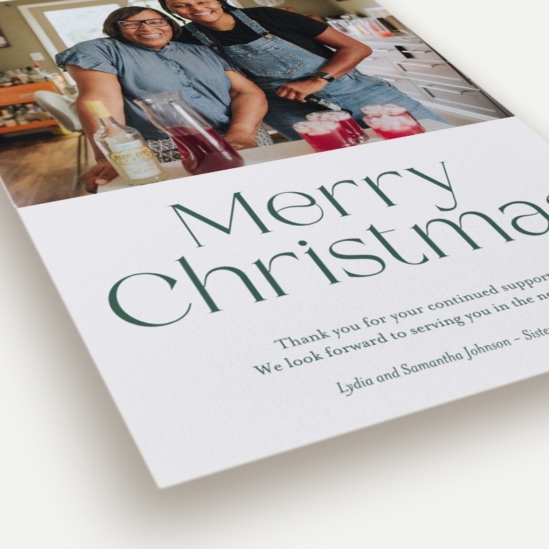 Bold Wishes Holiday Card