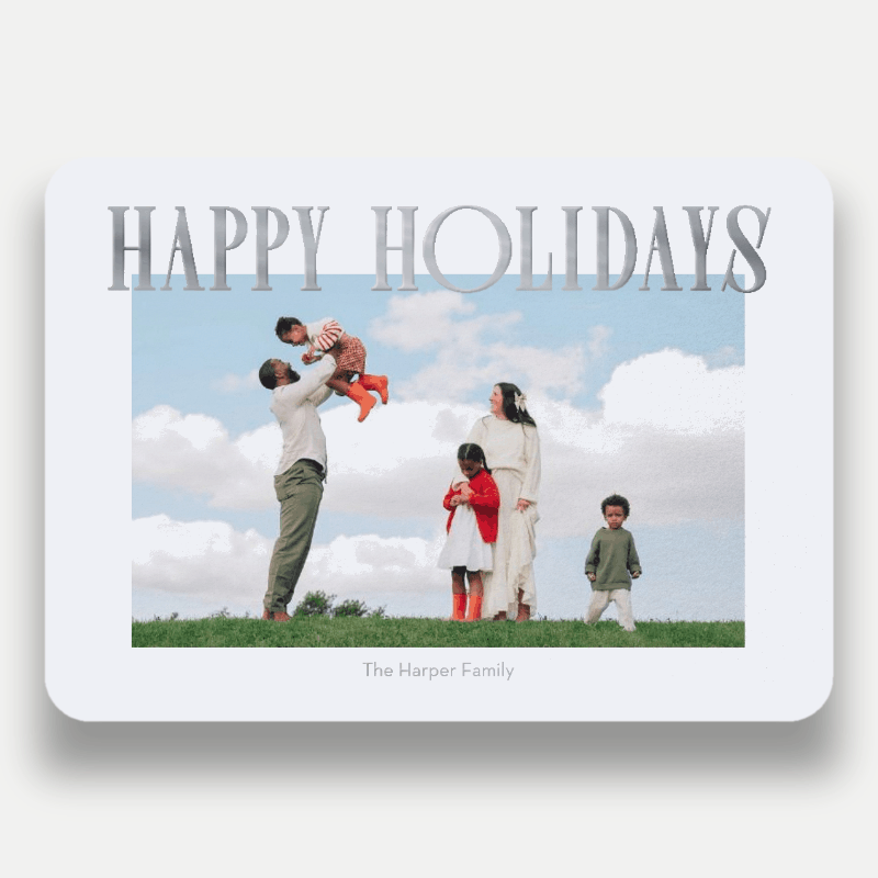 Elegant Serif Holiday Card