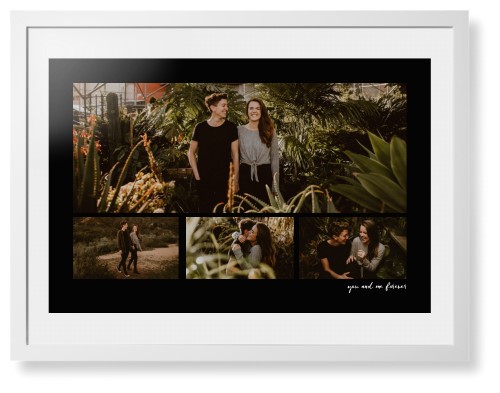 Framed Prints: Modern Hero Gallery Of Four Portrait White Contemporary Frame White Top & Bottom Mat 24x36 4 Photos Shutterfly