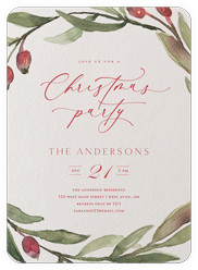 Berry Wreath Invite