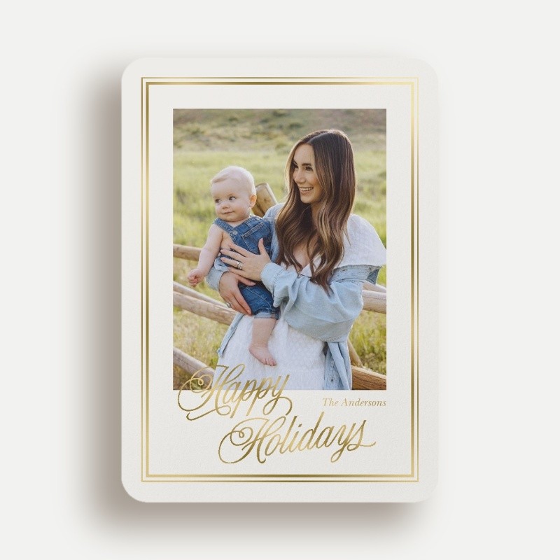 Framed Greeting Holiday Card